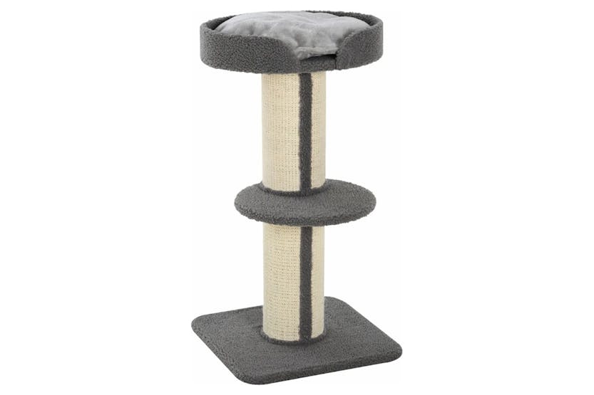 Pawhut D30-269GY 81cm Cat Tree Scratching Post for Kitty | Grey Pawhut D30-269GY 81cm Cat Tree Scratching Post for Kitty | Grey