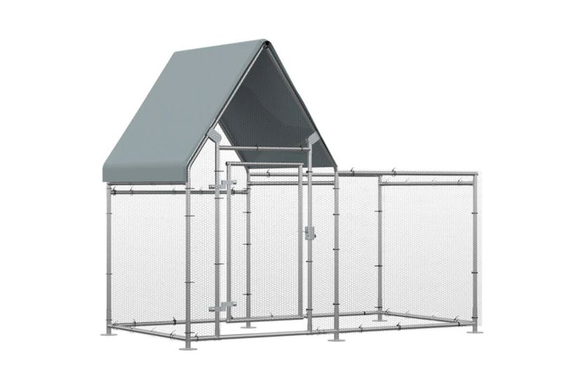 PawHut D51-272 Large Galvanized Chicken Coop Hen House PawHut D51-272 Large Galvanized Chicken Coop Hen House