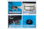PawHut D51-276LB Small Animal Cage | Light Blue PawHut D51-276LB Small Animal Cage | Light Blue
