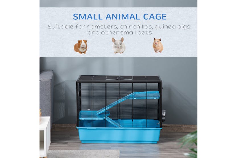 PawHut D51-276LB Small Animal Cage | Light Blue PawHut D51-276LB Small Animal Cage | Light Blue