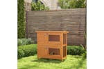 PawHut D51-069 2 Tiers Rabbit Hutch | 90cm PawHut D51-069 2 Tiers Rabbit Hutch | 90cm