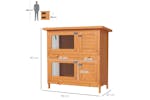 PawHut D51-069 2 Tiers Rabbit Hutch | 90cm PawHut D51-069 2 Tiers Rabbit Hutch | 90cm