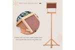 PawHut D10-060 Freestanding Wooden Bird Feeder | Natural PawHut D10-060 Freestanding Wooden Bird Feeder | Natural