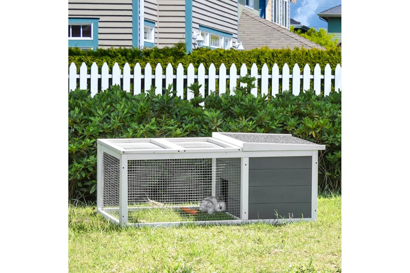 PawHut D51-195 Rabbit Hutch Small Animal Cage PawHut D51-195 Rabbit Hutch Small Animal Cage