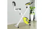 Homcom A90-192YL Steel Manual Resistance Exercise Bike with LCD Monitor | Yellow Homcom A90-192YL Steel Manual Resistance Exercise Bike with LCD Monitor | Yellow