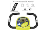 Homcom A90-192YL Steel Manual Resistance Exercise Bike with LCD Monitor | Yellow Homcom A90-192YL Steel Manual Resistance Exercise Bike with LCD Monitor | Yellow
