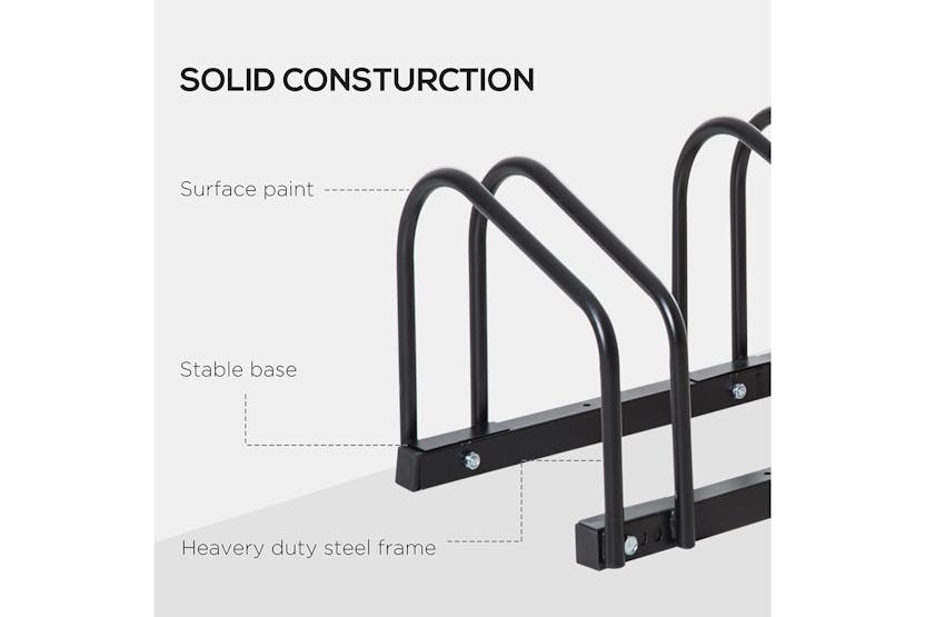 Homcom AA0-026BK 6 Stationary Bike Stand | Black Homcom AA0-026BK 6 Stationary Bike Stand | Black