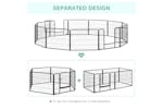 PawHut D06-141 12 Panels Foldable Heavy Duty Pet Playpen | Black,Silver PawHut D06-141 12 Panels Foldable Heavy Duty Pet Playpen | Black,Silver