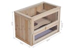 PawHut D51-024 Fir Wood Hamster Cage Suitable for Small Rodent Animals PawHut D51-024 Fir Wood Hamster Cage Suitable for Small Rodent Animals
