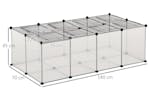 PawHut D51-257 DIY Pet Playpen with Door Bottom 28 Panels | Transparent PawHut D51-257 DIY Pet Playpen with Door Bottom 28 Panels | Transparent