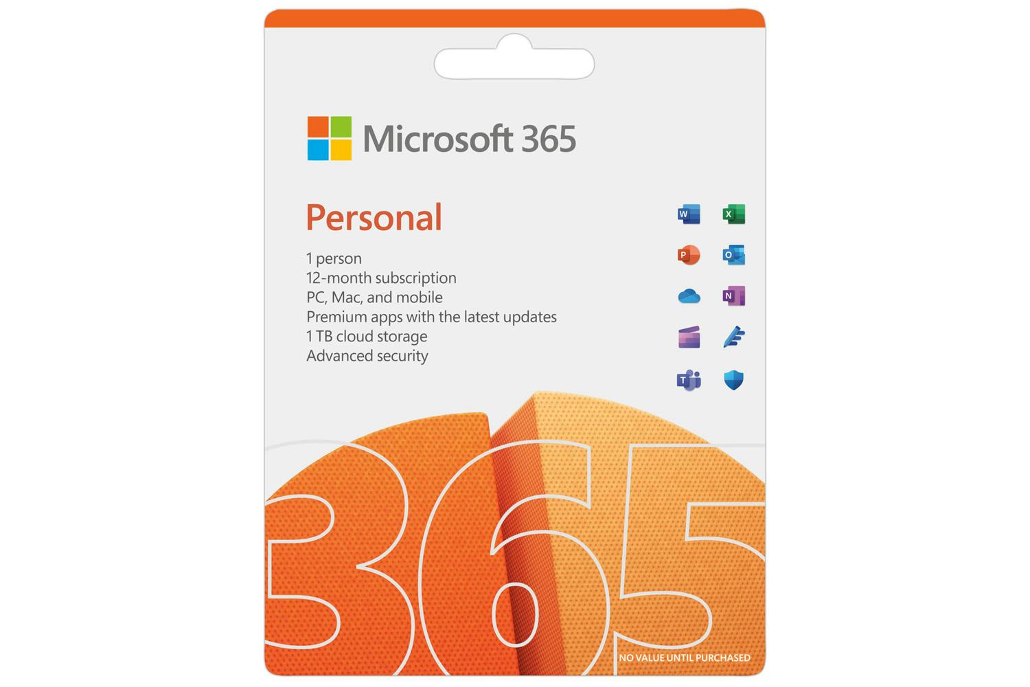 Microsoft 365 Personal | 12 -Month Subscription, for 1 person + 3 Months Free