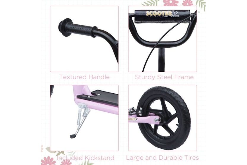 Homcom 371-015BK Kids Stunt Scooter | Black Homcom 371-015BK Kids Stunt Scooter | Black