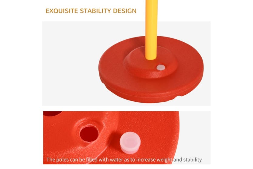 PawHut D07-024 Dogs 4-Obstacle ABS Agility Training Set | Yellow/Red PawHut D07-024 Dogs 4-Obstacle ABS Agility Training Set | Yellow/Red