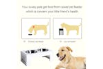 Pawhut D08-015WT Stainless Steel Pet Feeder | White Pawhut D08-015WT Stainless Steel Pet Feeder | White