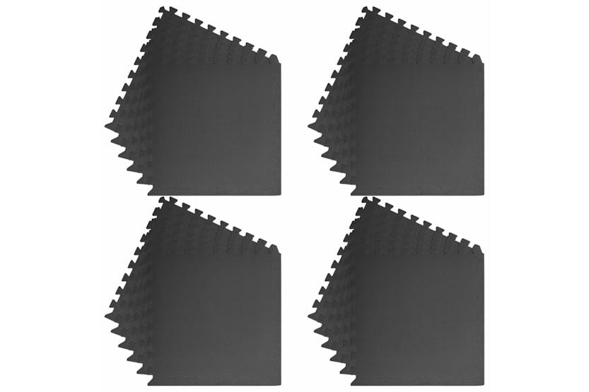 vidaXL 92463 Floor Mats 24 Pcs 8.64 á Eva Foam Black vidaXL 92463 Floor Mats 24 Pcs 8.64 á Eva Foam Black