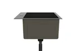 vidaXL 51513 Handmade Kitchen Sink Black Stainless Steel vidaXL 51513 Handmade Kitchen Sink Black Stainless Steel