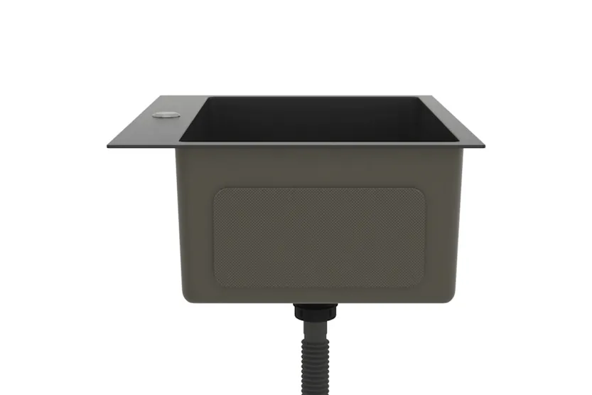 vidaXL 51513 Handmade Kitchen Sink Black Stainless Steel vidaXL 51513 Handmade Kitchen Sink Black Stainless Steel