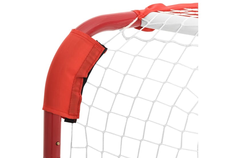 vidaXL 93754 Hockey Goal Red And White 137x66x112cm Polyester vidaXL 93754 Hockey Goal Red And White 137x66x112cm Polyester