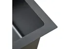 vidaXL 51513 Handmade Kitchen Sink Black Stainless Steel vidaXL 51513 Handmade Kitchen Sink Black Stainless Steel