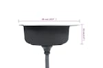 vidaXL 145071 Kitchen Sink With Strainer And Trap Stainless Steel vidaXL 145071 Kitchen Sink With Strainer And Trap Stainless Steel