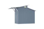 vidaXL 316243 Garden Shed Grey 270x130x208.5cm Galvanised Steel vidaXL 316243 Garden Shed Grey 270x130x208.5cm Galvanised Steel
