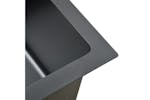 vidaXL 51562 Kitchen Sink Black Stainless Steel vidaXL 51562 Kitchen Sink Black Stainless Steel
