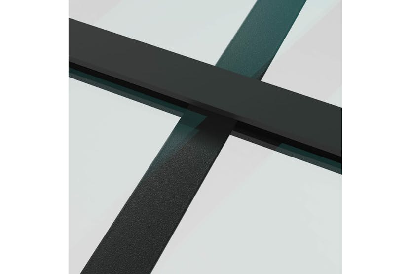 vidaXL 151018 Sliding Door Esg Glass And Aluminium 90x205cm Black vidaXL 151018 Sliding Door Esg Glass And Aluminium 90x205cm Black