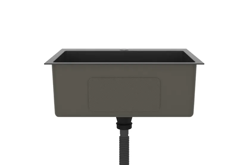 vidaXL 51513 Handmade Kitchen Sink Black Stainless Steel vidaXL 51513 Handmade Kitchen Sink Black Stainless Steel