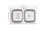 Vidaxl 147234 Kitchen Sink With Double Basins Silver 800x500x155 Mm Stainless Steel Vidaxl 147234 Kitchen Sink With Double Basins Silver 800x500x155 Mm Stainless Steel