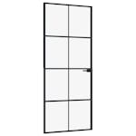 vidaXL 153663 Interior Door Black 83x201.5cm Tempered Glass&aluminium vidaXL 153663 Interior Door Black 83x201.5cm Tempered Glass&aluminium