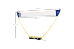Homcom A95-006 Plastic Portable Badminton Net | Blue/Yellow Homcom A95-006 Plastic Portable Badminton Net | Blue/Yellow