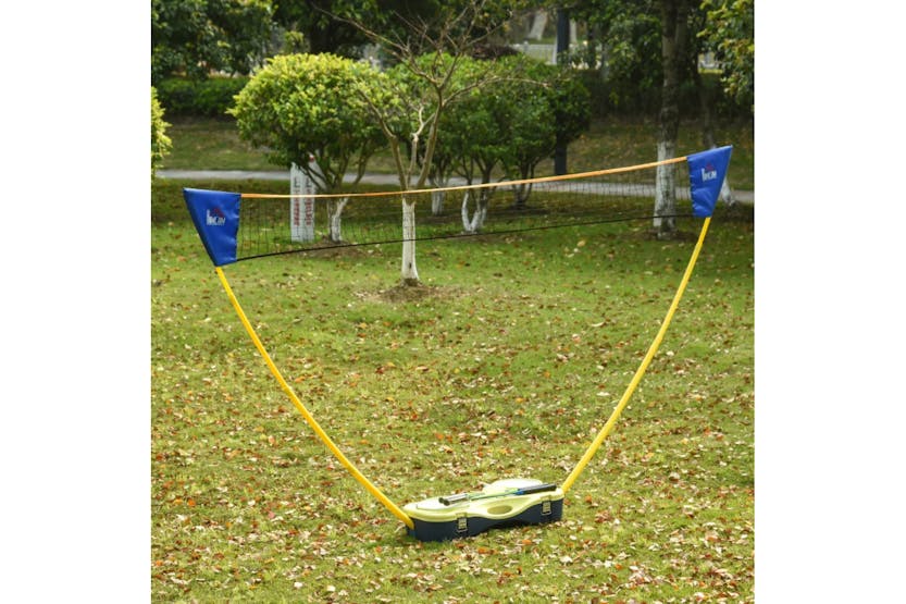 Homcom A95-006 Plastic Portable Badminton Net | Blue/Yellow Homcom A95-006 Plastic Portable Badminton Net | Blue/Yellow