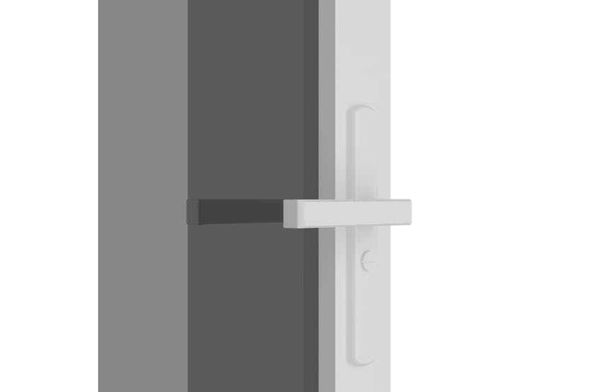 vidaXL 350590 Interior Door 93x201.5cm White Esg Glass And Aluminium vidaXL 350590 Interior Door 93x201.5cm White Esg Glass And Aluminium