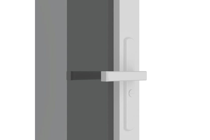 vidaXL 350588 Interior Door 76x201.5cm White Esg Glass And Aluminium vidaXL 350588 Interior Door 76x201.5cm White Esg Glass And Aluminium