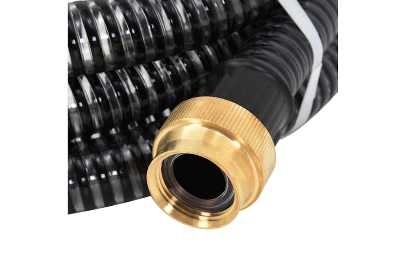 vidaXL 151057 Suction Hose With Brass Connectors 4 M 25mm Black vidaXL 151057 Suction Hose With Brass Connectors 4 M 25mm Black