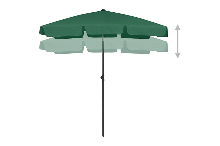 vidaXL 314720 Beach Umbrella Green 180x120cm vidaXL 314720 Beach Umbrella Green 180x120cm