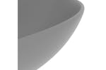vidaXL 146982 Bathroom Sink Ceramic Light Grey Round vidaXL 146982 Bathroom Sink Ceramic Light Grey Round