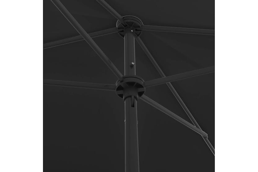 vidaXL 314733 Beach Umbrella Black 200x125cm vidaXL 314733 Beach Umbrella Black 200x125cm