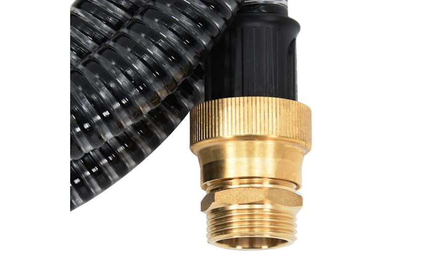 vidaXL 151059 Suction Hose With Brass Connectors 5 M 25mm Black vidaXL 151059 Suction Hose With Brass Connectors 5 M 25mm Black
