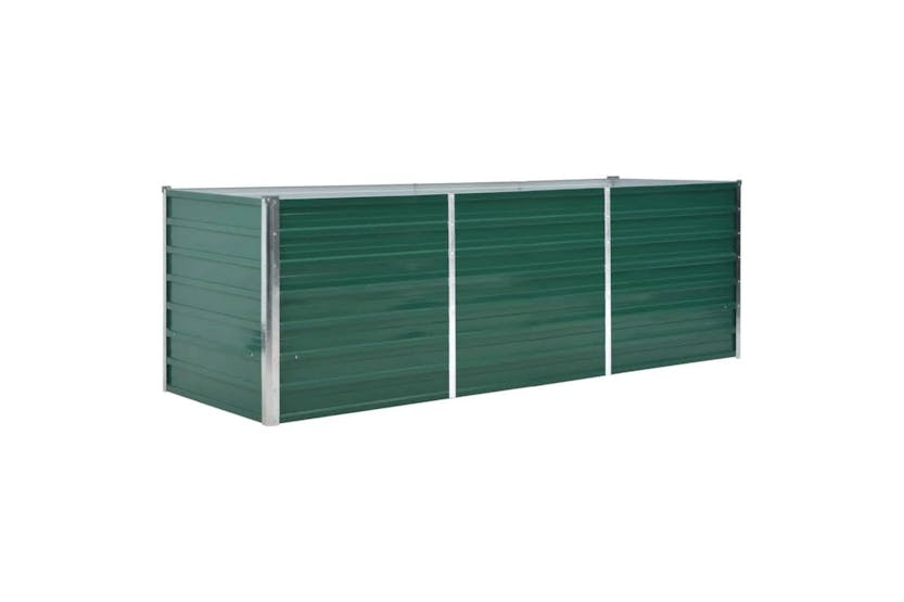 vidaXL 44841 Garden Raised Bed Galvanised Steel 240x80x77cm Green vidaXL 44841 Garden Raised Bed Galvanised Steel 240x80x77cm Green
