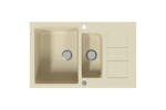 vidaXL 151931 Granite Kitchen Sink Double Basins Beige vidaXL 151931 Granite Kitchen Sink Double Basins Beige
