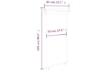 vidaXL Balcony Side Awning 85x250cm Grey vidaXL Balcony Side Awning 85x250cm Grey