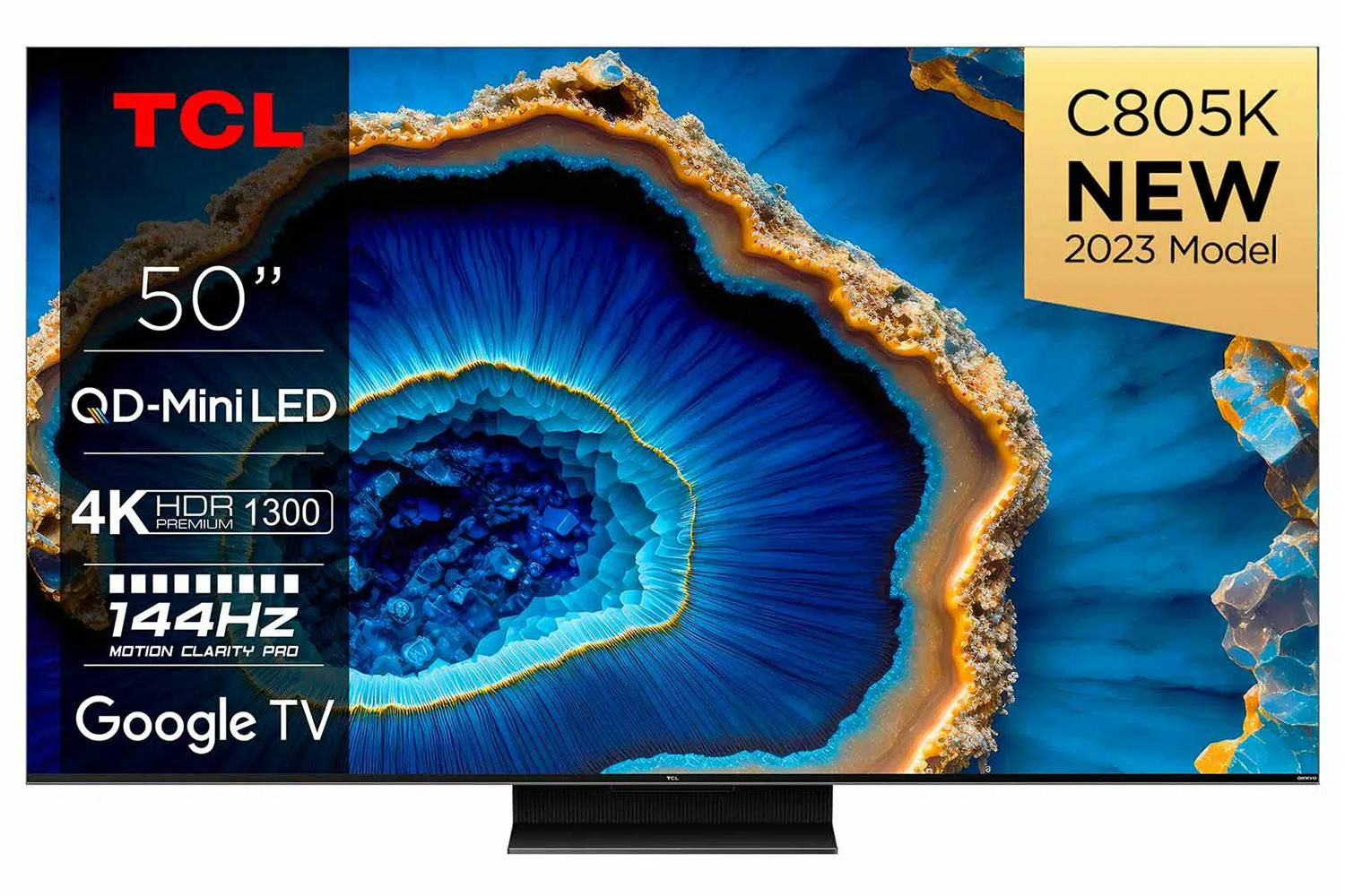 TCL C805K 50" 4K Ultra HDR Mini LED QLED Google TV | 50C805K
