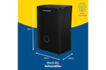 Russell Hobbs 20L Dehumidifier | RHDH2002B | Black Russell Hobbs 20L Dehumidifier | RHDH2002B | Black