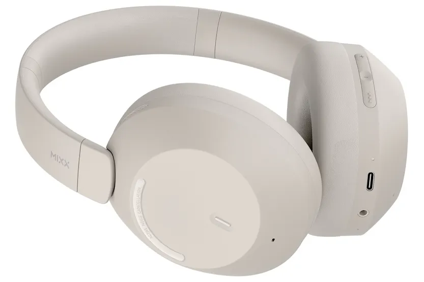 Mixx Streamq C4 Active Noise Cancelling Over Ear Wireless Headphones | Sand Mixx Streamq C4 Active Noise Cancelling Over Ear Wireless Headphones | Sand