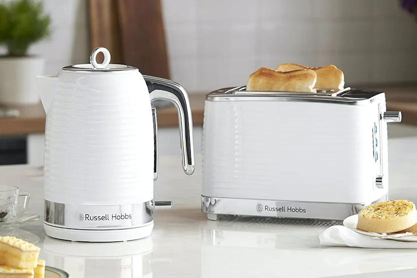 Russell Hobbs Inspire 2 Slice Toaster | 24370 | White Russell Hobbs Inspire 2 Slice Toaster | 24370 | White