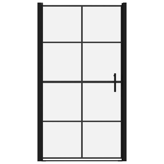 vidaXL 148892 Shower Doors Tempered Glass 100x178cm Black vidaXL 148892 Shower Doors Tempered Glass 100x178cm Black