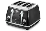 DeLonghi Icona Micalite 4 Slice Toaster | CTOM4003.BK | Black DeLonghi Icona Micalite 4 Slice Toaster | CTOM4003.BK | Black