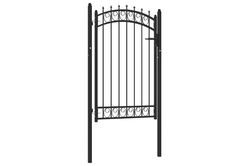 vidaXL 146380 Fence Gate With Spikes Steel 100x150cm Black vidaXL 146380 Fence Gate With Spikes Steel 100x150cm Black