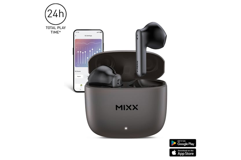 Mixx StreamBuds Custom 2 True Wireless Earbuds | Black Gun Metal Mixx StreamBuds Custom 2 True Wireless Earbuds | Black Gun Metal
